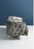 Simon Buttoned 3 Seater Sofa - Floor Model *DUSKY BLUE* 